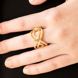 High Sheen Gold Stretch Ring NWT